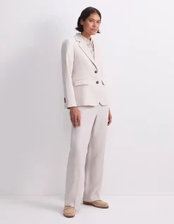FREYA SHORT LINEN BLAZER
