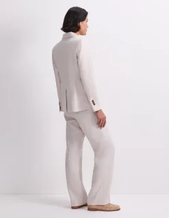 FREYA SHORT LINEN BLAZER