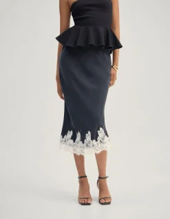 FRIEDA LACE TRIM SKIRT