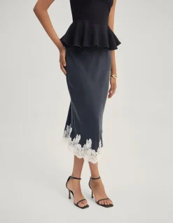 FRIEDA LACE TRIM SKIRT