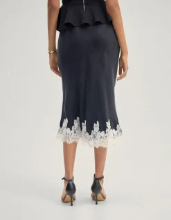 FRIEDA LACE TRIM SKIRT