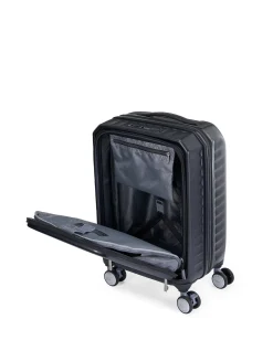 Frontec 54cm Expandable Small Carry-On Suitcase Black