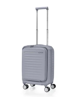 Frontec 54cm Expandable Small Carry-On Suitcase Cool Grey