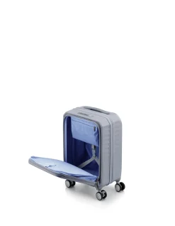 Frontec 54cm Expandable Small Carry-On Suitcase Cool Grey