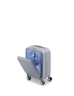 Frontec 54cm Expandable Small Carry-On Suitcase Cool Grey