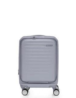 Frontec 54cm Expandable Small Carry-On Suitcase Cool Grey