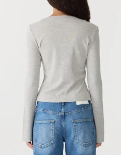 Front Seam Rib long sleeve T-Shirt