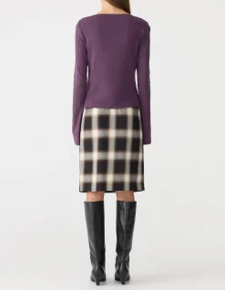 Front Seam Rib long sleeve T-Shirt