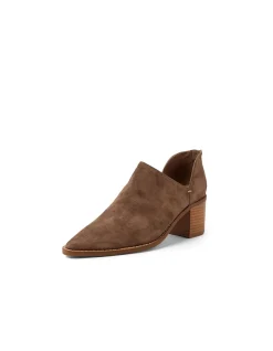Fuego Suede Block Heel Ankle Boots