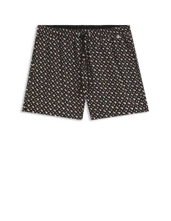 Fully lined quick-dry swim shorts with monogram print