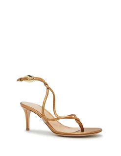 G32656 NAPPA SILK AND GLASS SANDAL
