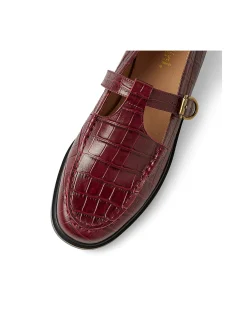 Gahla Croc Strap Mary Jane Loafers