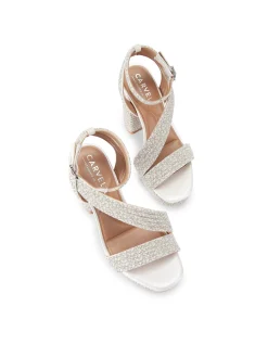 Gala Jewel Leather Platform Heel