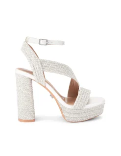 Gala Jewel Leather Platform Heel