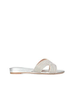 Gala Jewel Leather Mule Sandal
