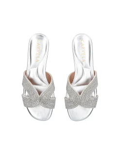 Gala Jewel Leather Mule Sandal