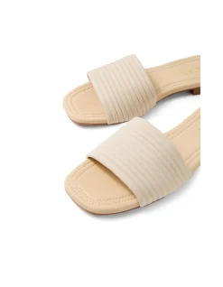 Gambol Ribbed Strap Slide Sandals