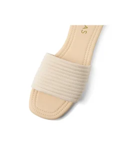 Gambol Ribbed Strap Slide Sandals