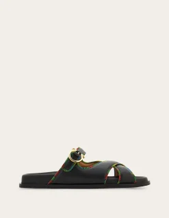 GANCINI ORNAMENT FLAT SANDAL