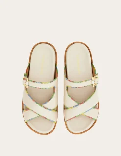 GANCINI ORNAMENT FLAT SANDAL
