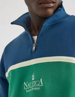 GARBO COTTON FRENCH TERRY QUARTER-ZIP SWEAT