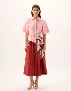 Garcia Liliana Print Ankle Grazer Shirt Dress