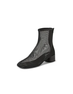 GARNIR MO BLACK MESH LEATHER