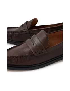 Gemia Espresso Shine Leather Loafers