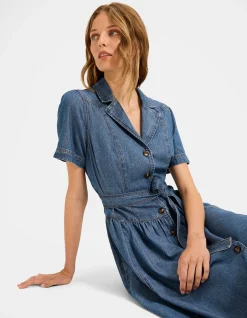 GENEVA DENIM SHIRT DRESS