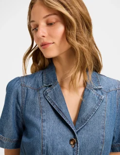GENEVA DENIM SHIRT DRESS