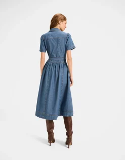 GENEVA DENIM SHIRT DRESS