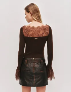 Genna Lace Knit Top