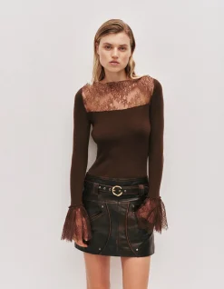 Genna Lace Knit Top