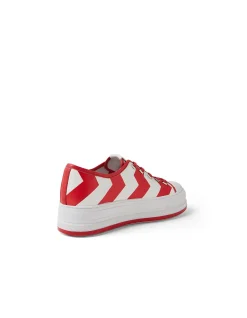 Geony Chevron Platform Leather Trainers
