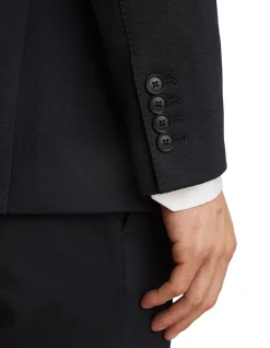 GERRARD 2B SB NOTCH TEXTURED JERSEY SUIT JACKET