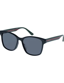 GG0417SK BLACK D-FRAME SUNGLASSES