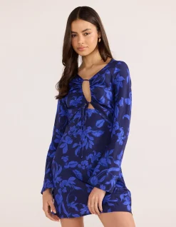 GIANNA BIAS CUT-OUT MINI DRESS