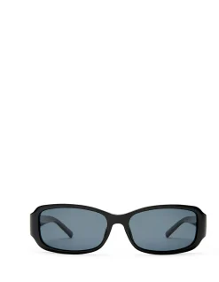 GIGGLEMUG BLACK RECTANGLE SMOKE MONO POLARIZED SUNGLASSES