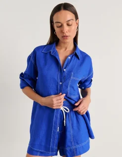 GIGI LINEN PULL ON SHORT
