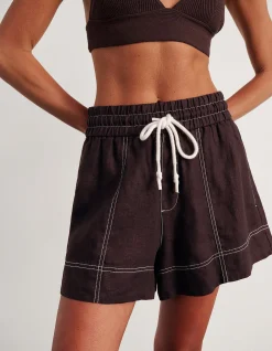 GIGI LINEN PULL ON SHORT