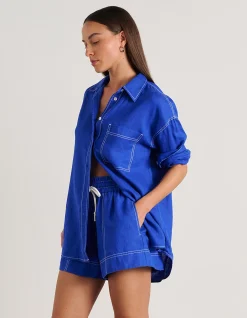 GIGI LINEN RELAXED LONG SLEEVE SHIRT