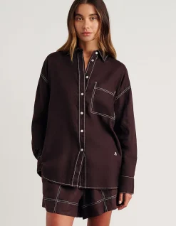 GIGI LINEN RELAXED LONG SLEEVE SHIRT