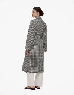 Gingham Lightweight Trench Coat