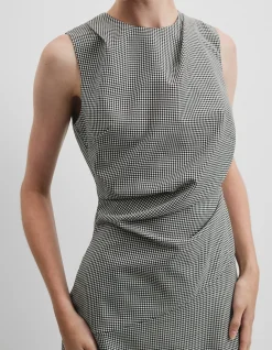 Gingham Midi Dress