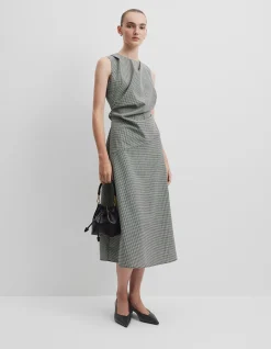 Gingham Midi Dress