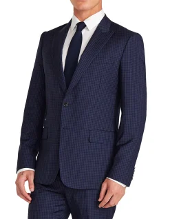 GINGHAM SUIT JACKET