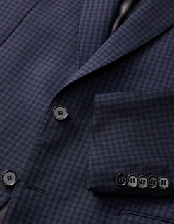 GINGHAM SUIT JACKET