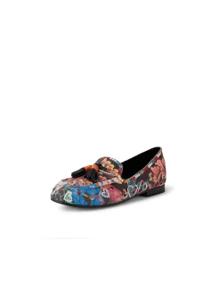 Ginner Embroidered Tassel Loafers