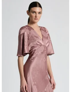 Gisele Flounce Sleeve Midi