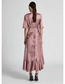 Gisele Flounce Sleeve Midi